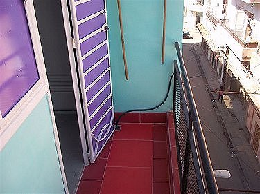 Balcon del apartamento de Elizabeth
