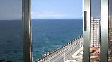Vistas al mar desde la terraza del apartamento Ileana